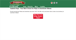 Desktop Screenshot of isabellapizza.com